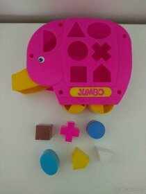 RETRO vkládací slon Jumbo s tvary