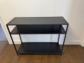 Černý konzolový stolek 100x35 cm