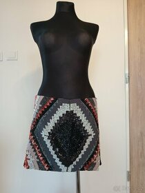 Nová dámská sukně s korálky ZARA