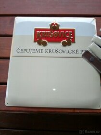 Plechová cedule Krušovice
