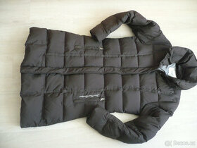 Krásný dámský černý péřový kabát Jean Paul velikost S