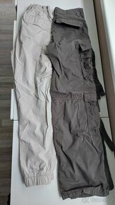 Kapsáčové kalhoty béžové a khaki
