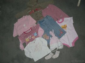 set 9 ks oblečení pro holčičku - 9 - 12 měsíců