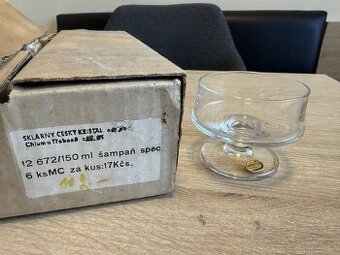 Skleničky na šampaň 6ks Český kristal Bohemia Glass