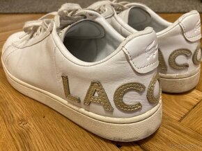 Bílé kožené tenisky Lacoste vel. 40