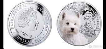 Koupím Niue 1 NZD West Highland White Terrier2014