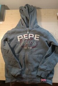 Šedivá mikina s nápisem Pepe Jeans London