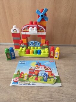 Mega Bloks celé sady + vozík s kostkama