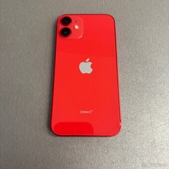 iPhone 12 mini 128GB červený, 100% baterie, záruka