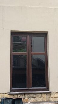 Dobrý den, prodám dvoukřídlá dřevěná euro okna s rámem
