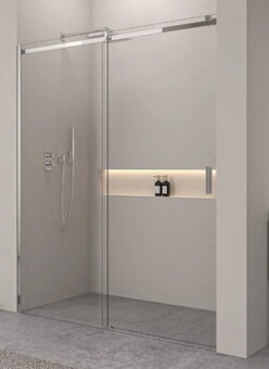 Nové skleněné posuvné dveře 120x195 cm do niky sprchový kout