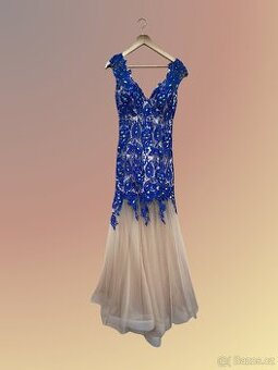 Plesové šaty vel.4 (cca 36-38)