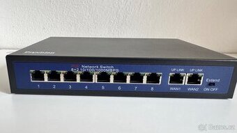 8portový PoE switch pro IP kamery