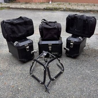 Sada kufrů SW MOTECH TRAX + vnitřní tašky + nosiče a plotna