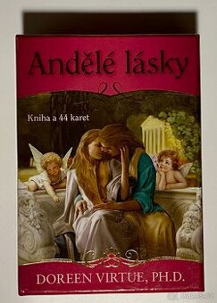 Andělé lásky - Doreen Virtue,kniha+44karet, vše jako nové