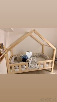 Domečková postel Elis design, vč. matrace - 1