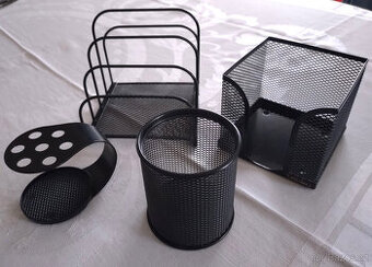 sada kovových organizérů na kancelářské potřeby Techo