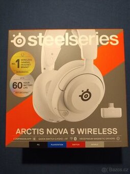 Steelseries arctis nova 5 wireless white