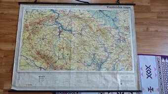 Mapa České socialistické republiky