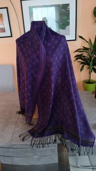 Krásný fialový šál LV 177cm x 68cm