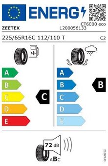 225 65 R16C Nové letní pneu Zeetex CT6000 eco 225/65 R16C 11