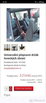 Drzak na zbrane - prepravni