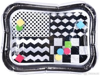 KIK Nafukovací podložka pro batolata - černobílá