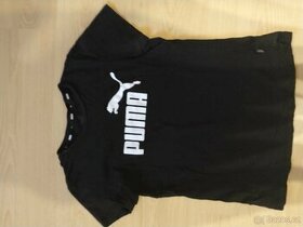 Černé dětské jeans a tričko Puma vel. 158