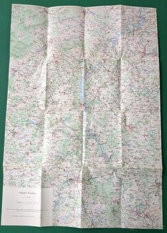 Mapa ČSSR - střední povltaví