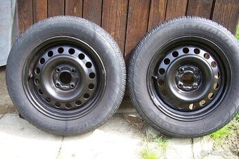 PLECHOVÉ DISKY + PNEU FIRESTONE 2 KUSY