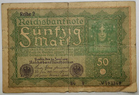 Bankovky staré - německé, ruské, šatenka