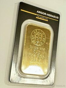 Zlatý slitek 50g ARGOR-HERAEUS