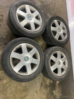 Alu kola 5x112 s leními pneu 205/55/16 - Octavia 2