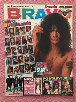 Bravo 4/1993 - komplet. i s aršíkem 25 známek.