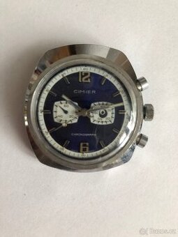 Hezké hodinky CIMIER chronograf asymetrické pouzdro
