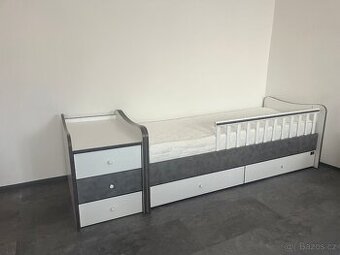 Dětská postel včetne matrace jako nové 170 x70