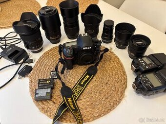 Nikon D850 tělo + objektivy