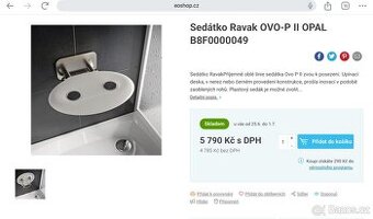 Sedátko Ravak OVO-P II OPAL B8F0000049