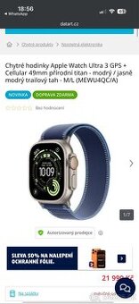 Apple Watch Ultra 3. Nerozbalene, 2 roky zaruka.