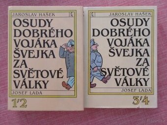 Osudy dobrého vojáka Švejka za světové války 1-4.