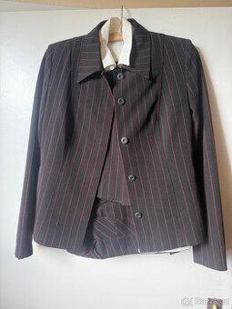 DÁMSKÉ SAKO KALHOTY KOŠILE, ČERNÁ BARVA VELIKOST 38