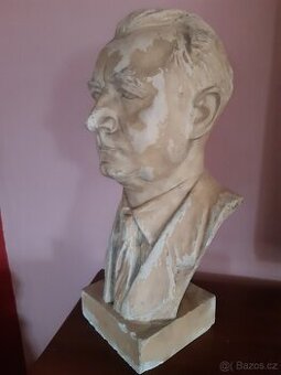 Klement GOTTWALD, životní rozměr 52 cm, signováno Švec