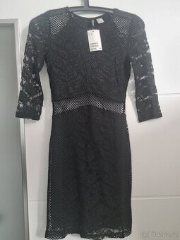 Nové černé plesové společenské šaty H&M vel 32 XXS