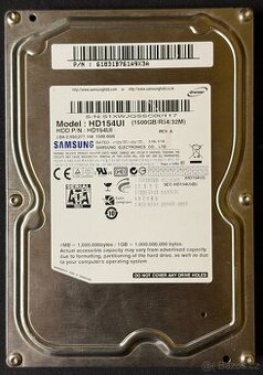 3,5" SATA HDD 1,5 TB/1500 GB Samsung HD154UI