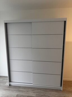 Šatní skříň TABITHA 4 – 180 cm, bílá