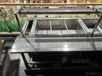 Výdejní stůl na potraviny - ohřev – gastro č. 070