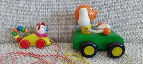 Tahací dřevěná zvířátka