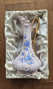 H&C růžový porcelán v původní krabici - karafa Lenka