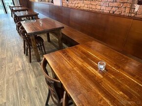 Bukove stoly,zidle Thon s podruckou/bez podrucky