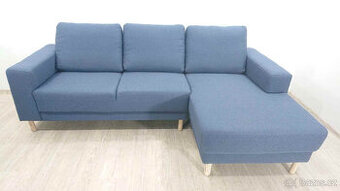 Tmavě modrá rohová pohovka Fynn Ghado